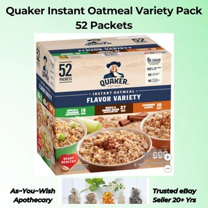 Quaker Instant Oatmeal Variety Pack - 52 Healthy Breakfast Packets - Picture 1 of 6