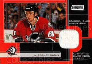 2001-02 Stadium Club Souvenirs #SCSMIS Miroslav Satan