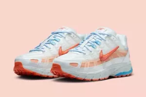 Nike Party P-6000 X Makeway Wmns Size US 7 White/Apricot Sneakers Rare New✅ - Picture 1 of 11