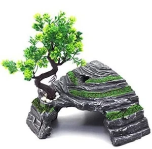 Reptile Hideout Caves Turtle Ramp Basking Platform Habitat Shelter Decor Humidif - Picture 1 of 7