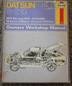 Haynes Datsun B-210, 1973 Thru August 1978 No. 328 by Peter G. Strasman and... - Picture 1 of 1