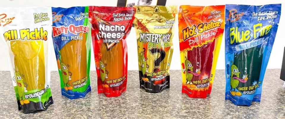 Van Holtens Large Hot and Spicy Pickle in a Pouch Pack of 12 038200041226