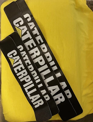 🆕CATERPILLAR⭐️碳纤维汽车门板支架⭐️保护套防划痕贴纸X4 — 第 1/3 张图片