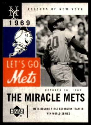 2001 Upper Deck Legends of New York #82 Tommie Agee Mets - Image 1 of 2