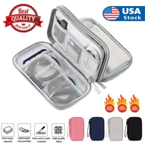 Electronic Accessories Storage Bag Portable Power Adapter Travel Storage Bag USA - Picture 1 of 17