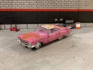 1959 Cadillac Coupe DeVille Rusty Weathered Custom 1/64 Diecast Car Barn Find M2 - Picture 1 of 14