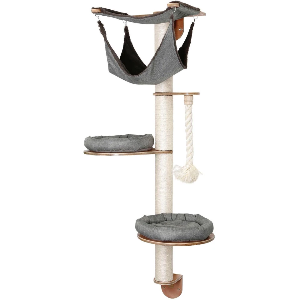 Kerbl Dolomit 2.0 Tofana Wandkratzbaum 160 cm - Grau/Weiß (81545)