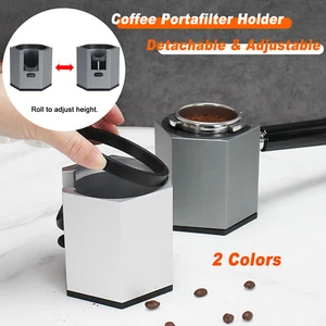 Espresso Tamper Stand Coffee Portafilter Holder Powder Seat Adjustable Height - Picture 1 of 14