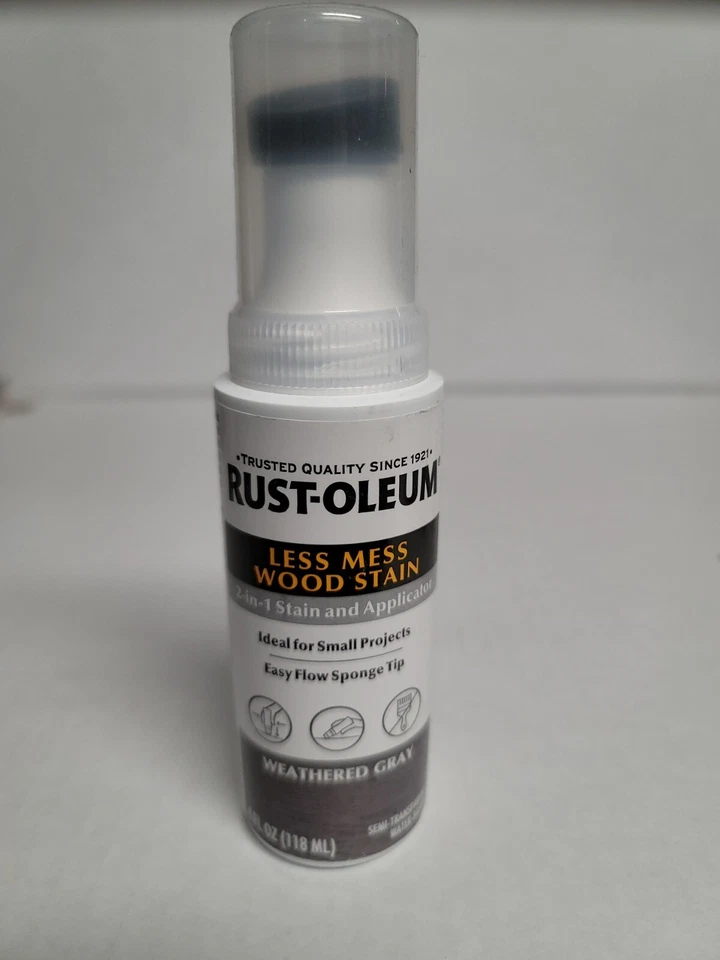 Rust-Oleum 2-in-1 Stain and Applicator Weathered Gray  4 Fl. Oz Sponge Tip — 第 1/1 张图片