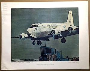 Vintage 1969 U.S. AIR FORCE POSTER / RETURN FOR A RELOAD - BERLIN AIRLIFT - Imagen 1 de 3