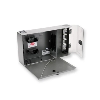 Carcasa de fibra óptica montable en pared Corning PWH-02P tiene capacidad para 2 paneles conectores CCH Foto 1 de 2