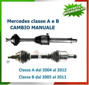 COPPIA SEMIASSI ANTERIORI DX+SX MECEDEDES CLASSE A/B  169 245 CAMBIO MANUALE - Foto 1 di 1