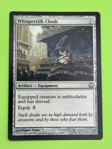 MTG Whispersilk Cloak NM Duel Decks: Phyrexia Vs. the Coalition uncommon - Picture 1 of 3