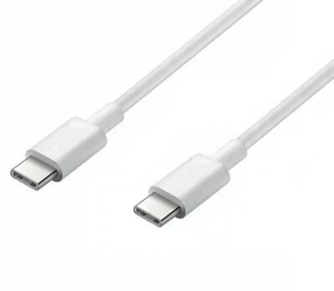 USB C zu USB C - Kabel . in weiß . 1,0m Länge . Lade Daten Kabel - Schnell Laden - Picture 1 of 1