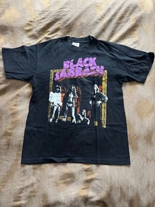Black Sabbath Original Classic 80s Vintage Print Mens Shirt Large - Foto 1 di 4