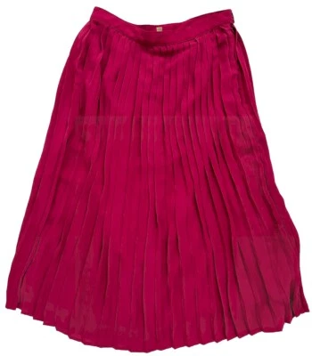 NWT MODCLOTH Pink Pleated Fuschia Pink Midi Skirt Size Medium Classic Pretty! - Image 1 of 4