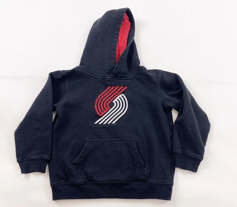 Portland Trail Blazers Hoodie Sweatshirt Kids Boys Medium 5/6 Black Cover