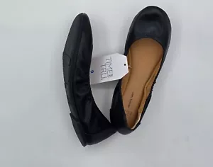 Time and Tru Basic Damen-Ballerinas schwarz Scrunch - Bild 1 von 6
