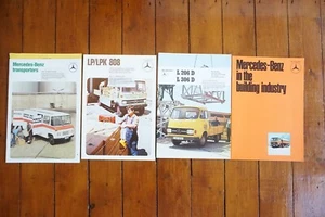 Mercedes Benz MB Lorry Truck Sales Catalogue Publicity Brochure x4 - Picture 1 of 9