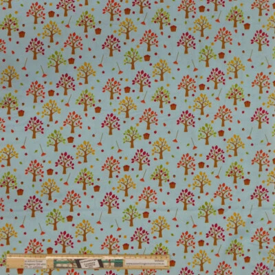 Patchwork Quilting Sewing Fabric HARVEST TREES 50x55cm FQ New - Image 1 of 2