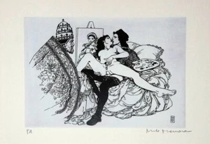 MANARA PRINT PICASSO 347 SIGNIERT - 5 - - Bild 1 von 4