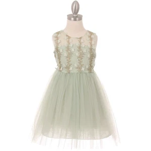 COMO NUEVO Talla 6 Vestido Niña Flor Cumpleaños Informal Dama Fiesta Graduación - Imagen 1 de 5