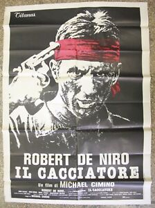 IL CACCIATORE manifesto poster De Niro THE DEER HUNTER 1979 -SPEDIZIONE GRATUITA