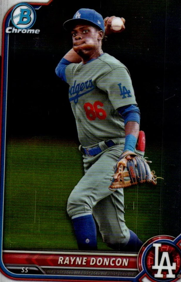 2022 Bowman Draft Chrome Rayne Doncon Los Angeles Dodgers #BDC-188 - Image 1 of 2