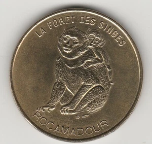 A 2001 TOKEN MEDAILLE MONNAIE DE PARIS -- 46 500 N°1 ROCAMADOUR FORÊT DES SINGES - Imagen 1 de 2