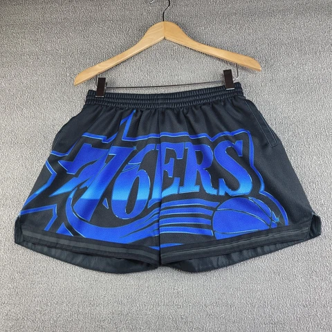 Philadelphia 76ers Shorts Men's XL Mitchell & Ness Hardwood Classics Daisy Dukes Cover