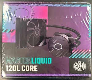Cooler Master MasterLiquid 120L Core 120mm Close-Loop AIO Liquid Cooler SEALED - Picture 1 of 6