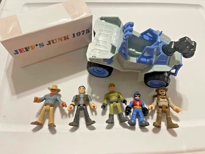 Imaginext Jurassic Park World vehicle Car Owen Alan Grant Soldier Muldoon LOT - Picture 1 of 8