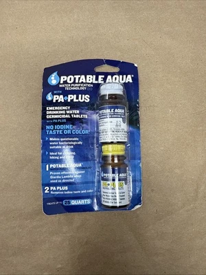 Potable Aqua Iodine Germicidal Water Purification w/ PA+ Plus - Treats 25 Quarts - Image 1 of 2
