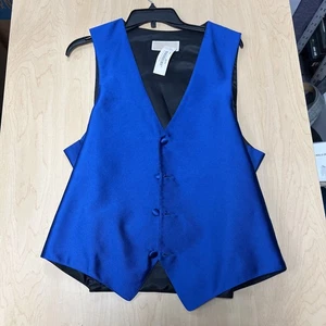 Michael Kors Smoking Ballkleid Anzug Weste Herren M royalblau Polyester - Bild 1 von 7