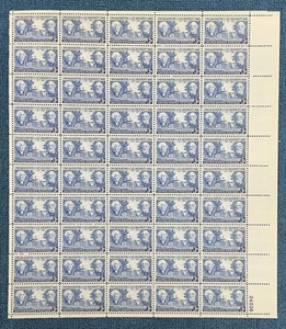 Scott #982, 3c Washington & Lee Univ., Mint sheet/50, LR #24036, MNH (R14-54) - Bild 1 von 1