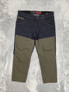 Pantalones de mezclilla Wrangler ATG para hombre 38x30* azul oscuro protectores de cepillo pantalones elásticos al aire libre - Imagen 1 de 11