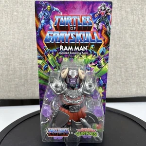 Mattel MOTU Turtles Of Grayskull TMNT Ram Man SEALED Action Figure - Picture 1 of 21