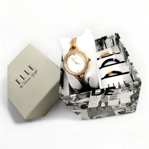 ELLE TERNS ELL27001 Interchangeable Bezel Watch Wristwatch Works Women 5920 - Picture 1 of 12