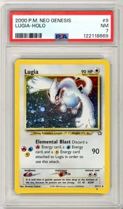 PSA NM 7 Pokemon TCG Lugia 9/111 Neo Genesis Holo Rare Unlimited Edition 2000 - Bild 1 von 2
