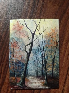 ACEO Original Painting Art Card Landscape 100% Hand Painting IH - Picture 1 of 3