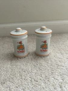 Vintage Florida Orange Vogel Salz & Pfefferstreuer Japan Walt Disney Productions - Bild 1 von 8