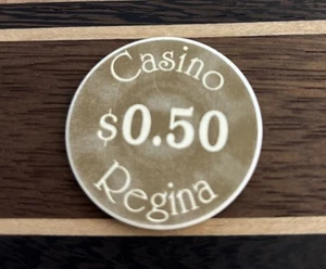 CASINO REGINA $0.50 (50¢) hotel casino gaming poker chip Saskatchewan, Canada - Picture 1 of 2