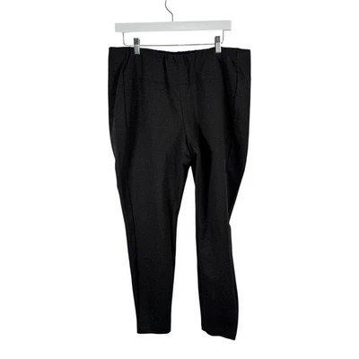 J Jill Ponte Leggings Dark Charcoal Grey Pull On Stretch NEW Womens Plus 2x - Image 1 of 4