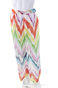 Missoni Womens Elastic Waistband Chevron Knit Cover Up Pants White Multi IT 42 - Picture 1 of 5