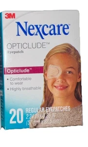 1 Pack Opticlude Eye Patch Regular Size Nexcare - 20 Pcs - Picture 1 of 2
