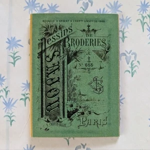 Maison Sajou Miniature Green Cross Stitch Album #655 Needlepoint DIY French - Picture 1 of 2