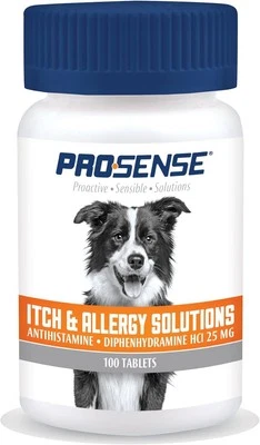 Pro-Sense Itch And Allergy Solutions, For Dogs, Antihistamine, 100 Count - Image 1 of 4