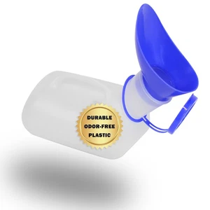 Travel Urinal Bottle for Men, Women 1000 mL Car Camping Road Trip Essentials - Picture 1 of 7