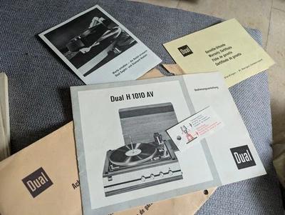 Dual 1010A Bedienungsanleitung Technische Unterlagen - Bild 1 von 3
