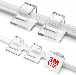 100 PCS Outdoor Light Clips Clear (Small & Large) - Picture 1 of 6